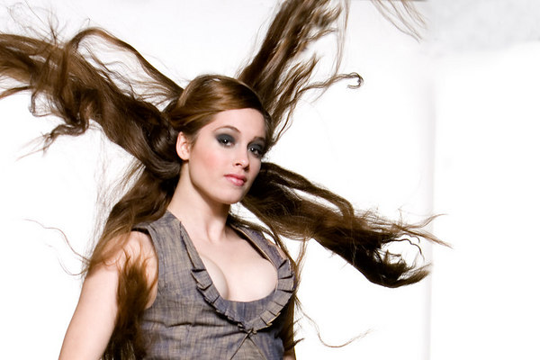 Aisha model wanted to have one of her waist length hair flying